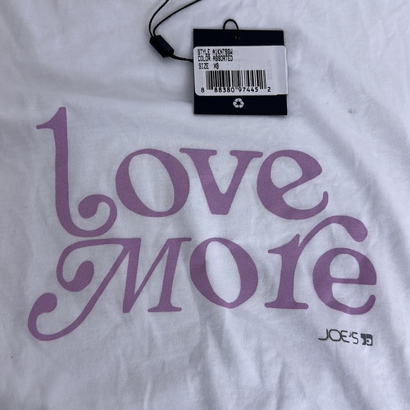 NWT JOE’S Trinity LOVE MORE Graphic T-Shirt, Size XS - Picture 6 of 10